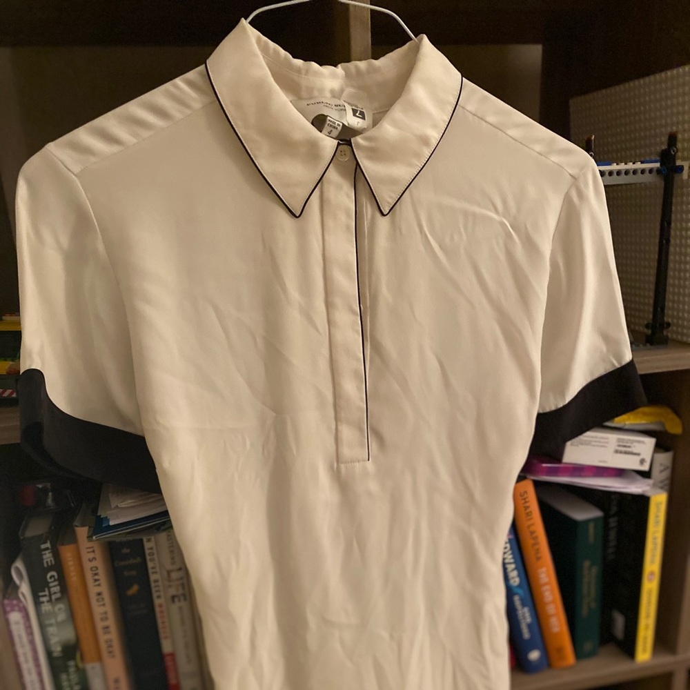 PUBLIC SCHOOL NY Silk Lunch Lady Blouse 4